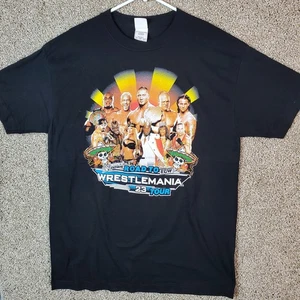 2007 Road to Wrestlemania 23 Mexico Tour Wrestling Tee Size Large - Picture 1 of 7