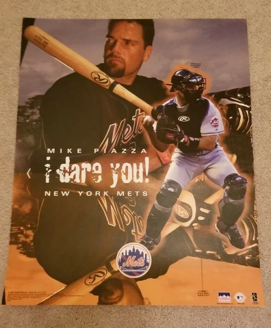 2003 Mike Piazza MLB Baseball New York Mets Vintage Original Starline Poster Cover
