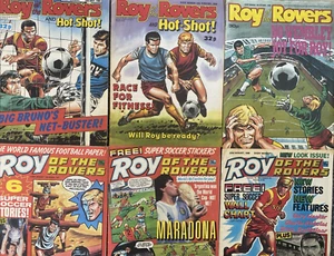 ROY OF THE ROVERS. (6 ISSUE VINTAGE 1986-1989 MAGAZINES LOT). IPC MAGAZINES. - Picture 1 of 24