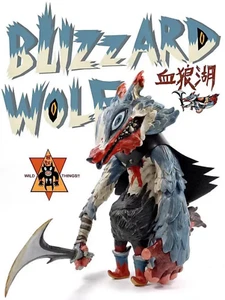 1000TENTACLES Blizzard Wolf Wild Things Limited Vinyl Action Figure H24CM(9.5in) - Picture 1 of 4