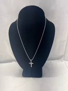 David Yurman X Crossover Cross Pendant Necklace S9 and 18K 16"-18" (TDW037452) - Picture 1 of 5