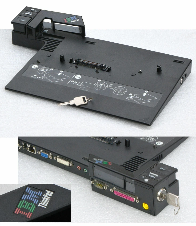 Port Replicator Docking Station 2504 for IBM Thinkpad R60 T60 T61 Z60t #DOC10 - Image 1 of 1