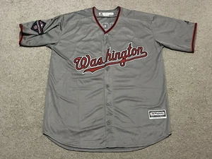 Majestic Sewn Steven Strasburg 2019 World Series Champion Nationals Large Jersey - Picture 1 of 10