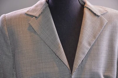 Akris Women's Pantsuit Size 14 Top Wool Career Modern Cut Sz 10 Pants Checkered - Image 1 of 4