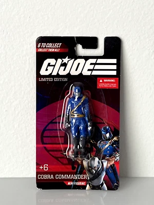 Gi Joe Limited Edition Mini Figure Official Hasbro COBRA COMMANDER  - Image 1 of 4