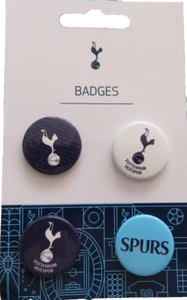 Paquete de 4 insignias de botón de metal Tottenham Hotspur FC diseño nuevo - Imagen 1 de 1