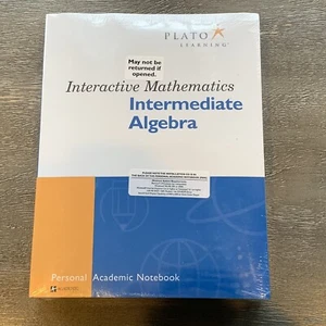 NEW SEALED ~ Plato Learning Interactive Mathematics Intermediate Algebra 2004 - Picture 1 of 3