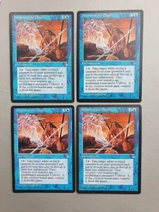 Dreams of the Dead x4 PLAYSET, MTG Ice Age (1995), Uncommon Blue Enchantment NM - Picture 1 of 2