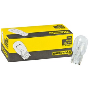 10x BREHMA W21W 12V 21W W3x16d Tagfahrlicht Lampen Glühlampe Glühbirne