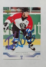 2001-02 Upper Deck German DEL #30 In Person Auto Fredrik Öberg Berlin Capitals
