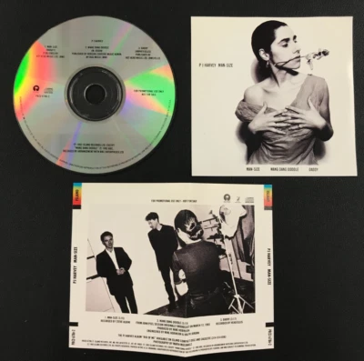 1993 PJ Harvey: Man-Size/Wang Dang Doodle/Daddy PROMO Disc CD w/F+B Inserts VTG! Foto 1 de 4