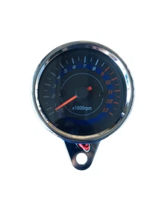 CONTAGIRI ANALOGICO CAFE' RACER REV COUNTER ANALOGICAL CHROME CROMATO NUOVO - Imagen 1 de 5