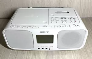 SONY CFD-S401 CD Radio Cassette Player FM / AM / Wide FM AC100V White NEW Japan - Picture 1 of 3