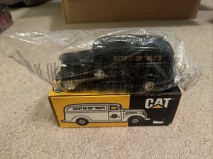 1/25 ERTL INSIST ON "CAT" PARTS, 1938 BLACK CHEVY PANEL TRUCK BANK, - Picture 1 of 2
