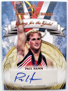 2013 Leaf Sports Heroes Going for the Gold Autographs #GGPH1 Paul Hamm Auto