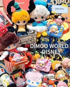 POP MART DIMOO WORLD & Disney Series Vinyl Plush Keychain Blind Box Figure HOT!! - Picture 1 of 38