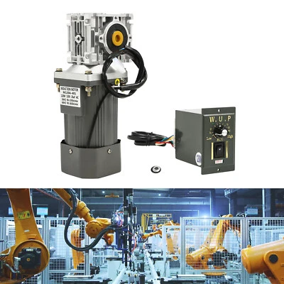 Worm Gear Motor 120W AC 110V Speed Controller Industrial Gearbox Electric RV30 - Image 1 of 4