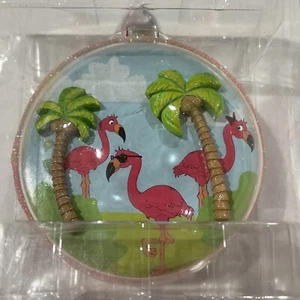 Flamingo , Las Vegas Hotel & Casino NEW ornament- very cute with Flamingos - Picture 1 of 7