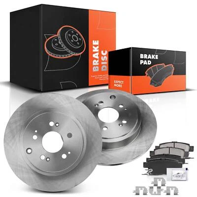 Nuevo rotor de freno de disco trasero y pastillas de freno de cerámica para Honda Ridgeline 06-14 3,5 L Foto 1 de 4