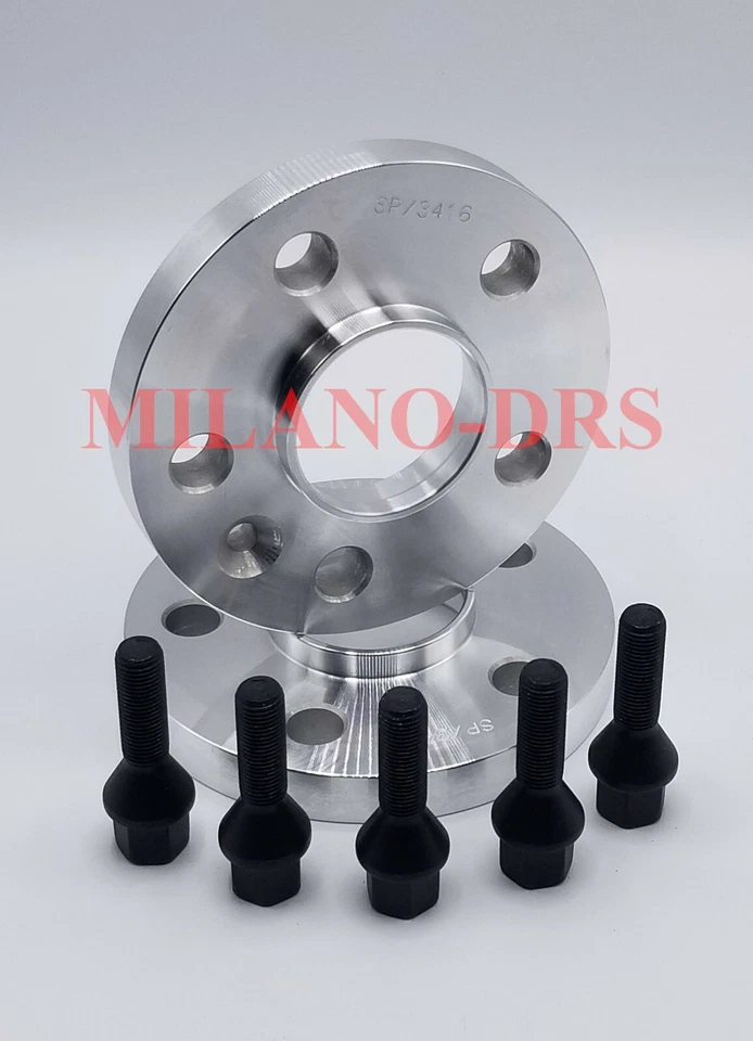 2 DISTANZIALI RUOTA 12mm FIAT 500L + BULLONI BLACK - Imagen 1 de 1