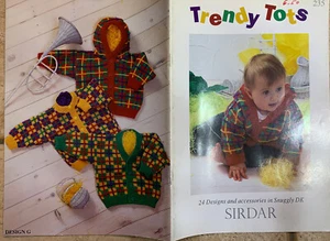 Sirdar Trendy Tots 24 Designs & Accessories Knitting Pattern Book Toddlers 235 - Picture 1 of 7