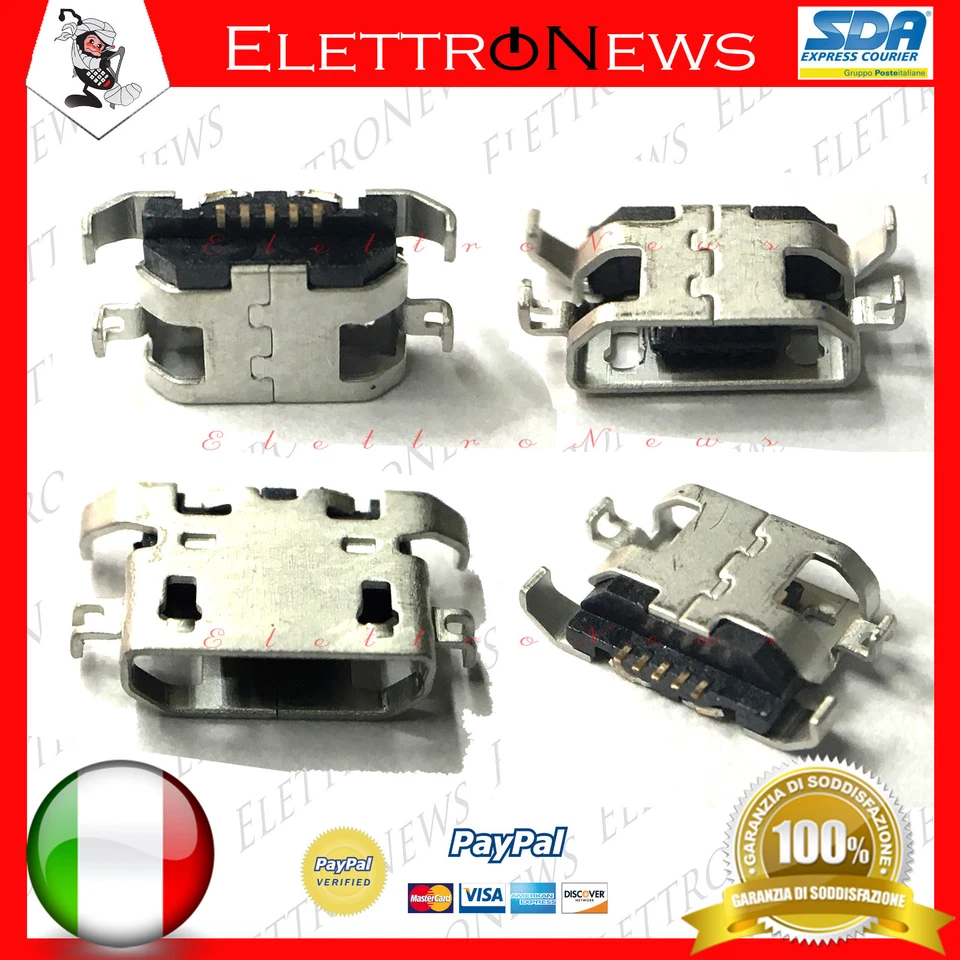 Connettore di ricarica spinotto carica micro usb per Huawei y625 plug in A005 - Immagine 1 di 1