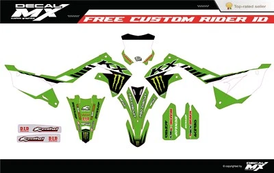Fit Kawasaki KX450F (2019 20 21 22 2023) KX250F (2021 22 23 2024) graphic kit kx - Image 1 of 2
