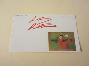 Woody Austin Golfer Autographed Signed 3X5 Index Card PGA Tour Golf - Picture 1 of 3