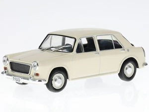 Morris 1100 1967 white diecast model car ABADD106 in acrylic show case Hachette - Picture 1 of 4
