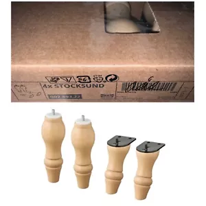 IKEA STOCKSUND Beine für Sessel/Sofas hellbraun 4er Pack 002.893.22 - Bild 1 von 1