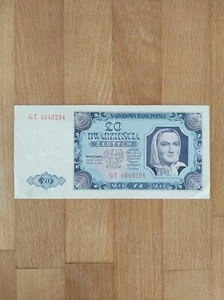 Banknote Polen 20 Zloty 1948 vzg - Bild 1 von 2