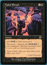 Cabal Ritual Torment NM Black Common MAGIC GATHERING CARD (ID# 249754) ABUGames