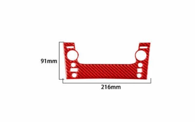 Central Console AC Button Frame For Lexus GS350 450h 07-11 Real Red Carbon Fiber — 第 1/4 张图片