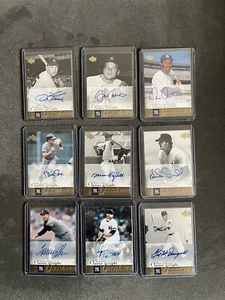Collection Of 9 2004 Upperdeck Yankees Classic Scripts Autographed Cards - Picture 1 of 2
