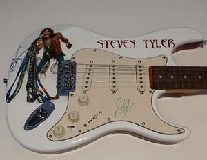 STEVEN TYLER SIGNED GUITAR AEROSMITH SIGNED GET A GRIP CD LP PSA/DNA NINE LIVES - Picture 1 of 3