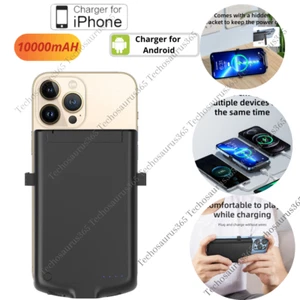 10000mAh Battery Charger Case Power Bank For iPhone 8 Samsung LG Charging Cover - Picture 1 of 11