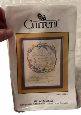 Vintage Current Counted Cross-Stitch Gift Of Sunshine Grandparents 16508-3 NWT - Image 1 of 3
