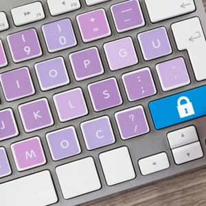 6 Pcs Purple Pvc Self-adhesive English Keyboard Stickers Letters Replacement - Afbeelding 1 van 10