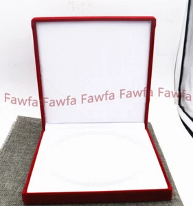 7 X 7" Large Red Velvet Jewelry Necklace Gift Boxes specifications Presentation - Picture 1 of 5