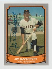 Jim Davenport - Signed Autographed Pacific Baseball Legends Card #118 - Dec 2016