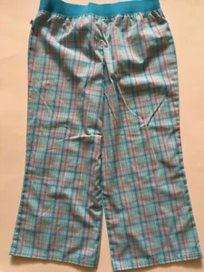 Limited Too Blue Pink White Check PJ Pajama Capri Pants with Adjustable Waist 10 - Picture 1 of 2