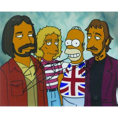Matt Groening & Pete Townshend Autograph - The Simpsons Cover