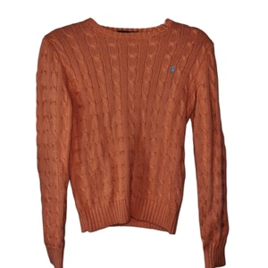 Ralph Lauren sherbet orange cable sweater small - Picture 1 of 5