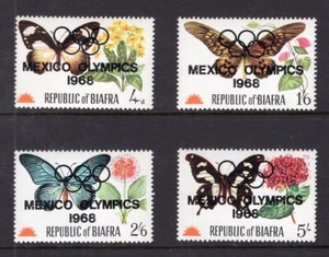 BIAFRA 1968 Butterfly Stamps Set. Mexico Olympics. Unmounted MNH. Nigeria - Picture 1 of 2