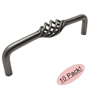 *10 Pack* Cosmas Cabinet Weathered Nickel Birdcage Handle Pulls #9992-128WN - Picture 1 of 1