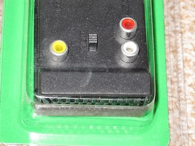 Scart - Male to Scart Female 3 x RCA connector & switch TV VIDEO link NEW  BOXED - Image 1 of 4