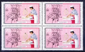 Alemania 1987 MNH negro 4, oficios, profesiones, carnicero - Imagen 1 de 1