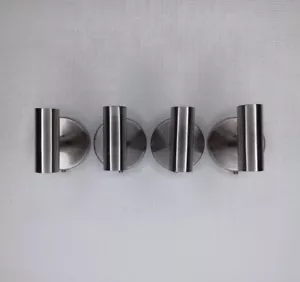 Juego de 4 ganchos para toallas de baño de níquel cepillado HARDWARE NO INCLUIDO - Imagen 1 de 17