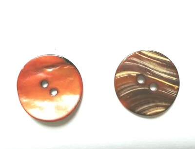 Perlmuttknöpfe 28 mm Seco rot grün silbergrau Nähen Stricken Handarbeit Häkeln  - Bild 1 von 2