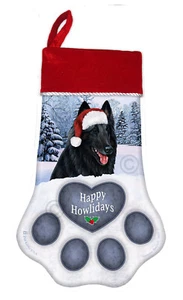 Medias de Navidad - Perro Pastor Belga Estilo 2 - Imagen 1 de 1